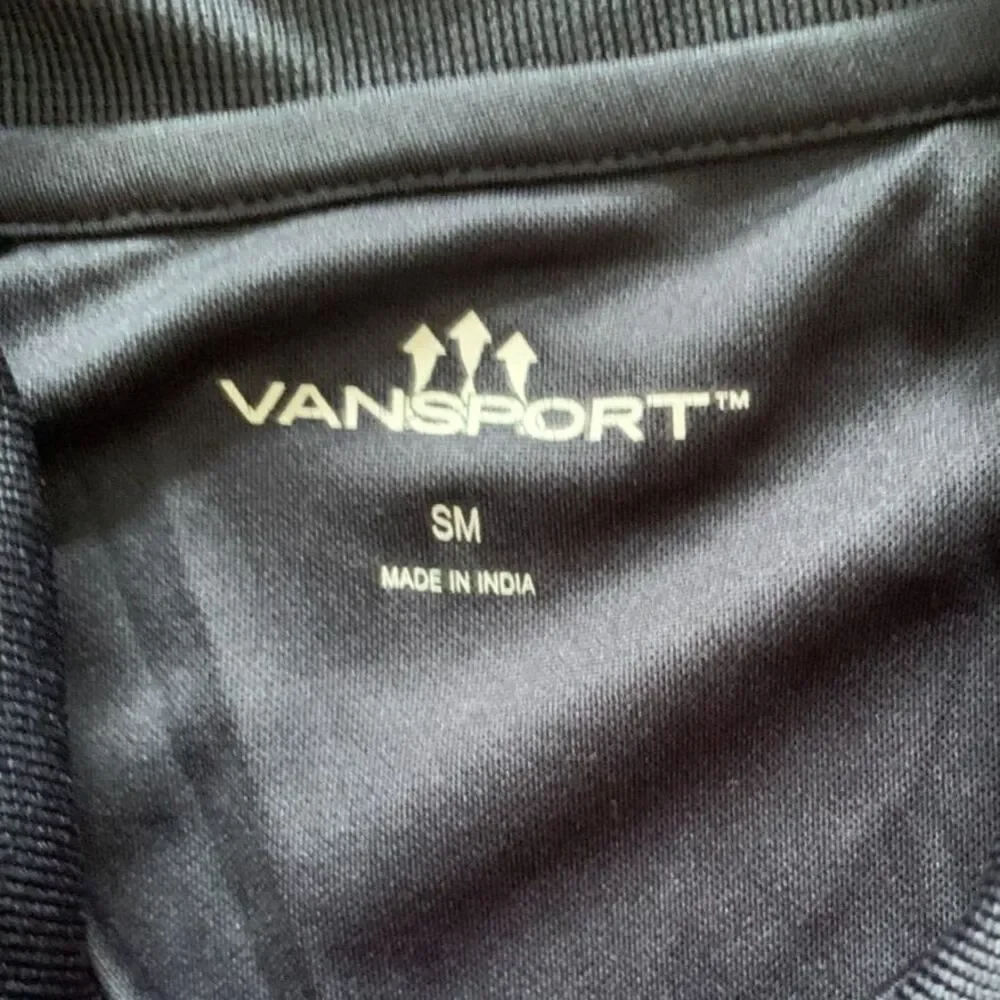 Vansport Men's US Naval Academy USNA Issue Polo Shirt Size Small Navy Blue
